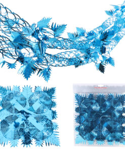 Christmas Concepts® 9ft x 1ft Large Square Foil Garland Festive Hanging Decoration – Christmas Trimming (Turquoise)