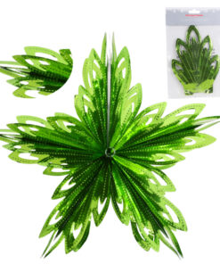 Christmas Concepts® 16” (1.3ft) Large Foil 3D Star Hanging Decoration – Christmas Trimming (Mint Green)
