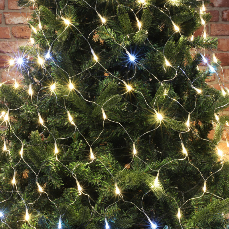 Christmas Concepts® 180 LED Warm White & White Twinkle Effect Net