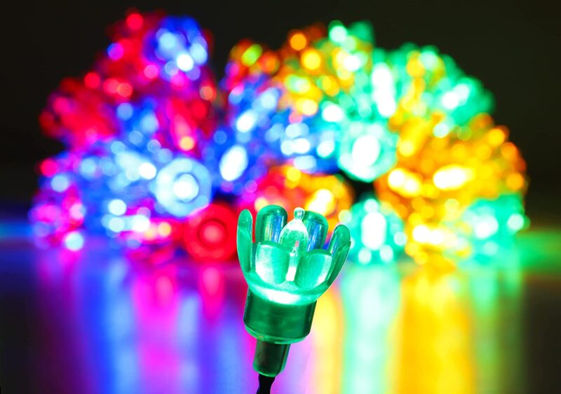 Christmas Concepts® 40 4m/13ft LED Retro Multi Coloured Petal String