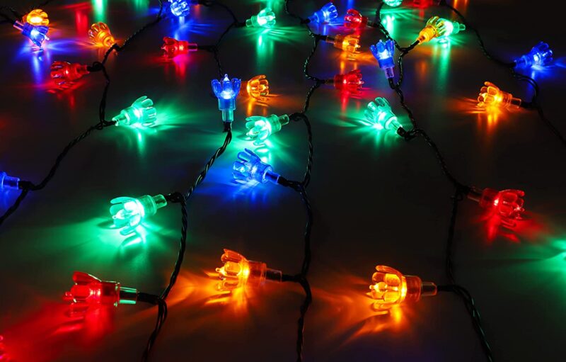 Christmas Concepts® 40 4m/13ft LED Retro Multi Coloured Petal String