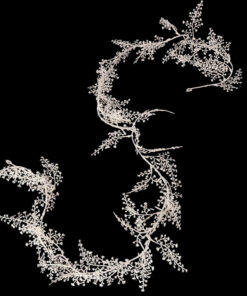 Christmas Concepts® 1.8m (6ft) Champagne Glitter Leaf Garland - Floral Party Décor - Christmas Tree Decorations