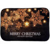 Christmas Concepts® 59cm (23") 'Merry Christmas & Happy New Year' Gold Snowflake Design Non Slip Door Mat - Christmas Decorations