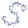 Christmas Concepts® 1.8m (6ft) Royal Blue Glitter Leaf Garland - Floral Party Décor