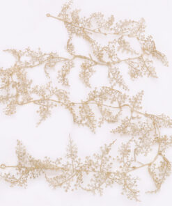 Christmas Concepts® 1.8m (6ft) Gold Glitter Leaf Garland - Floral Party Décor - Christmas Tree Decorations