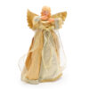 30cm (12") Traditional Tree Top Angel - Christmas Tree Topper Decoration - Gold Or Silver (Gold)